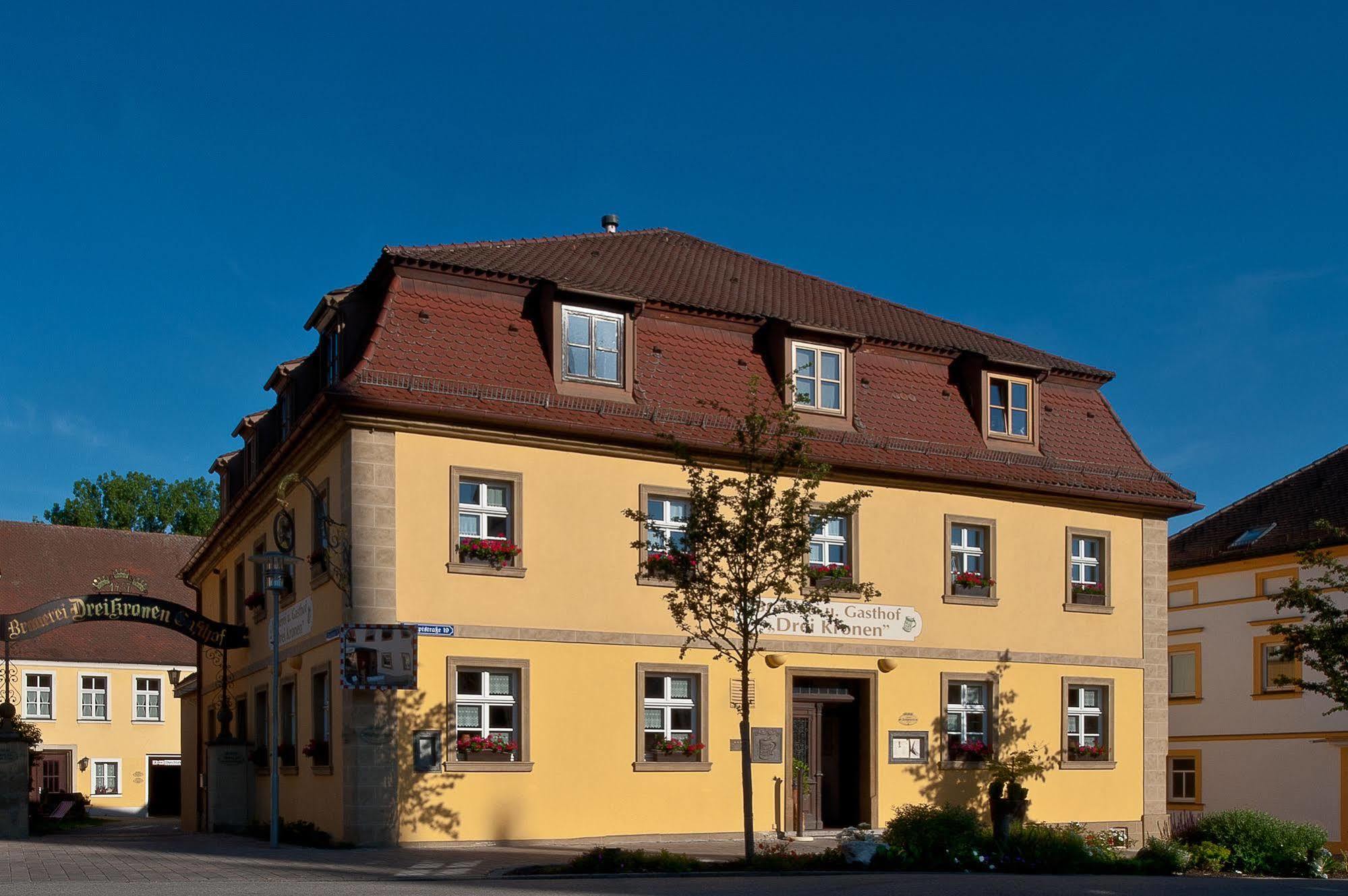 Hotel & Brauereigasthof Drei Kronen Memmelsdorf Exterior foto